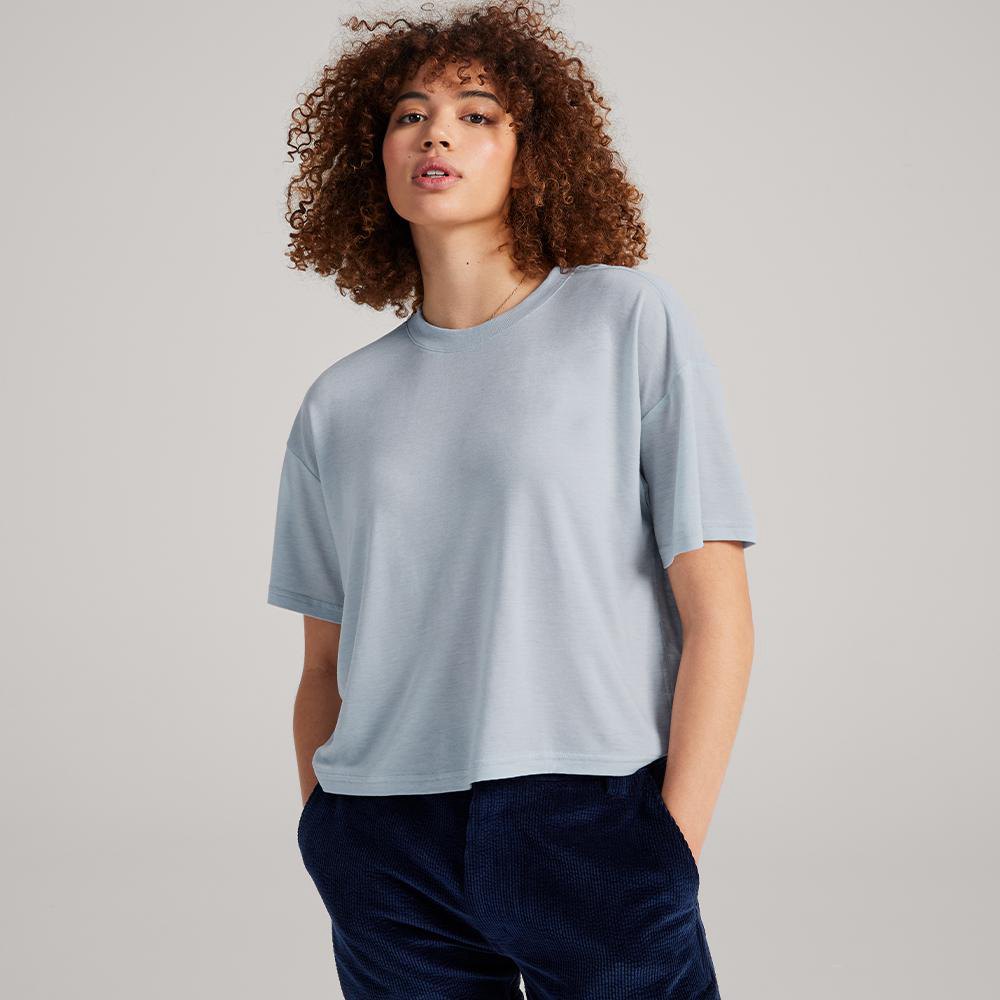 Allbirds Women's T-Shirt Grey - TrinoXO™ Relaxed Fit - 84691AMEI